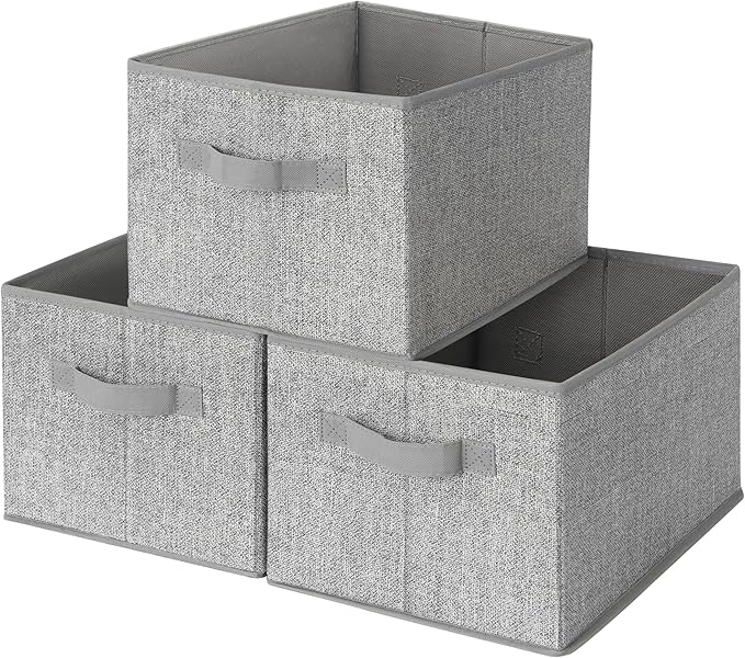 GRANNY SAYS Storage Baskets for Shelves, Closet Storage Bins with Handles, Fabric Organizers and Storage Bins, Storage Box...