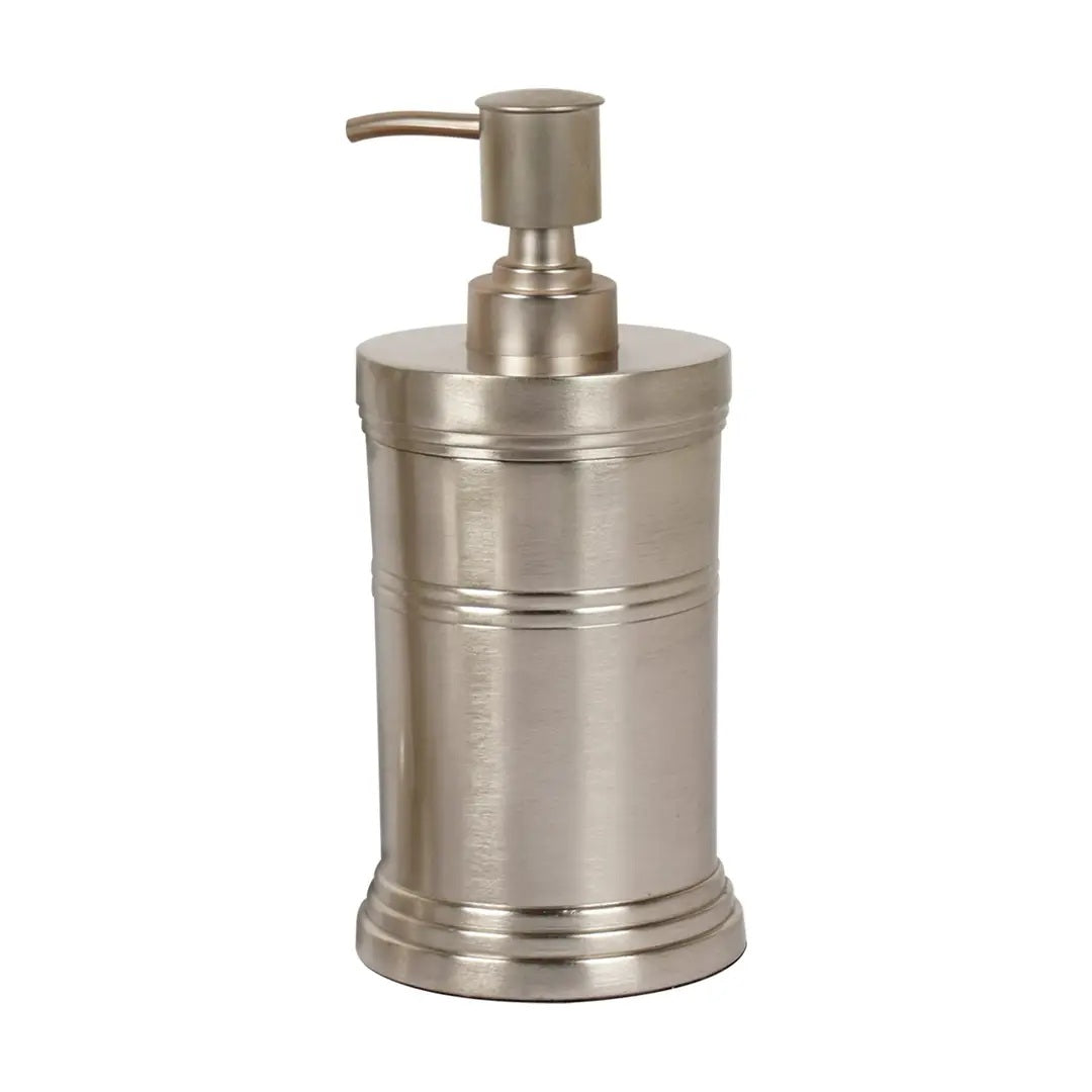 Stainless Steel Liquid Soap Dispenser Pump Bottle Bathroom Vanity & Kitchen Sink,Holds Soap,Lotion & Sanitizer  Brushed Pewter Finish