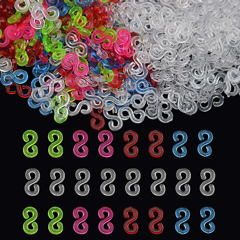 DIY Rainbow Rubber Band Woven Bracelet Accessories