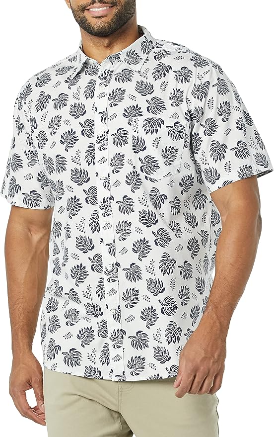 Amazon Essentials Men's Slim-Fit Short-Sleeve Poplin Shirt