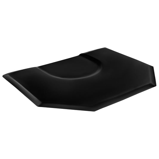 Salon Mat For Hair Stylist, 4 X 5 FT Hexagon Salon Chair Mat Anti Fatigue, 1-inch Thickened Barber Shop Floor Mat With Round Cut Out, Easy-to-Clean PVC Surface & Anti-Trip Beveled Edges