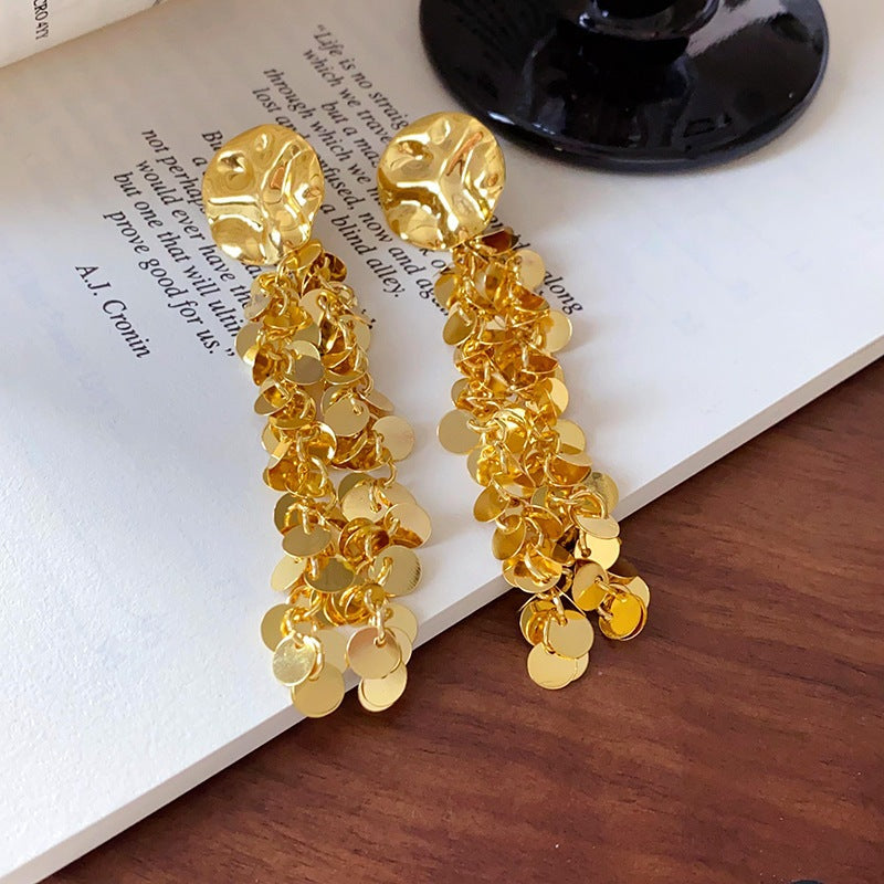 Elegant Silver Flower Drop Earrings Women Vintage Floral Stud Earrings Fashion Gift