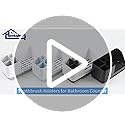 Homtalker Toothbrush Holders for Bathroom Counter - Detachable Bathroom Organizer and Storage Electric Toothbrush and Toot...