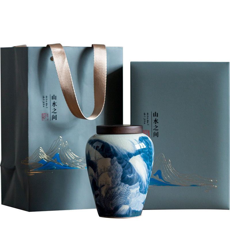 Ceramic Tea Canister Empty Can Gift Box