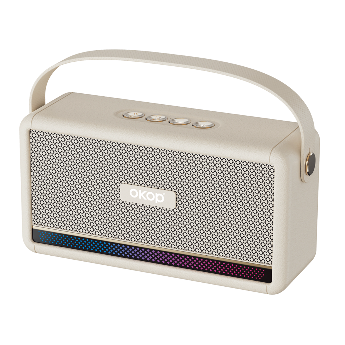 KP-843 Best-Selling Wireless Bluetooth Speaker Portable Handle Home Use RGB Ambient Light Factory Direct Wholesale Export-Exclusive