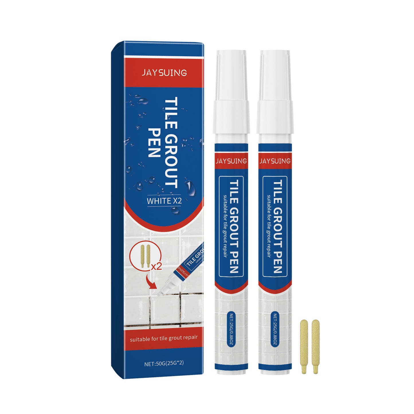 Jaysuing Tile Grout Pen Is Waterproof And Mildew-Proof, Fills Gaps And Is Durable, Creating A Beautiful And Tidy Home Space