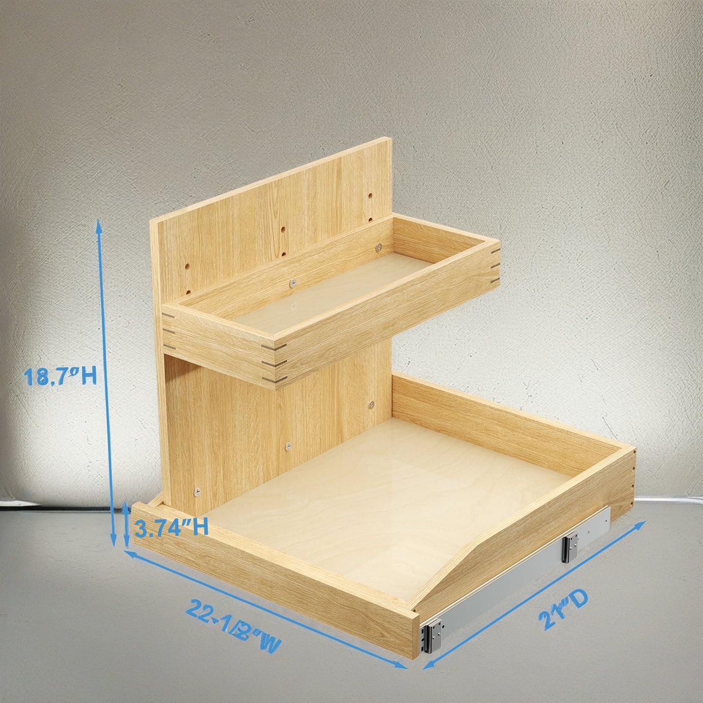 Under Sink Organizers And Storage 22  W X 21  D, 2 Tier Pull Out Cabinet Organizer With Hard Close, Adjustable Pull Out Cabinet Organizer With U Bracket For Bathroom Kitchen Left