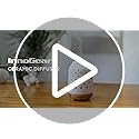 InnoGear Aromatherapy Diffuser, 150ml Ceramic Diffuser Ultrasonic Humidifier Cool Mist Essential Oil Diffusers for Home Ai...