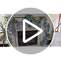 Fqueelvys Wisteria Artificial Flowers Garland 2PCS 5.91FT/Peice Fake Wisteria Vines Dusty Blue Faux Wisteria Rattan Silk H...