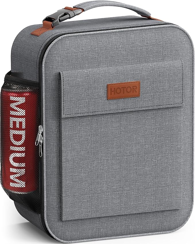 HOTOR Lunch Bag for Men & Women - Large Capacity Insulated Lunch Bag with Mutiple Pockets, Wear-Resistant Cooler Lunch Box...