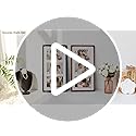 Golden State Art, 5x7 Collage Picture Frame - Solid Wood with Real Glass - Multi Picture Frame for (3) 5x7 Photos or One 9...