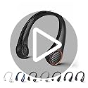 Portable Neck Fan, Hands Free Bladeless, 360° Cooling Personal Fan,Wearable Quiet Fan for Outdoor Indoor, Birthday Gifts f...