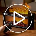 Essential Oil Diffuser, 7-Color Fireplace Fire Flame Aromatherapy Humidifier, 280ml Ultrasonic Aroma Diffuser Valentine's ...