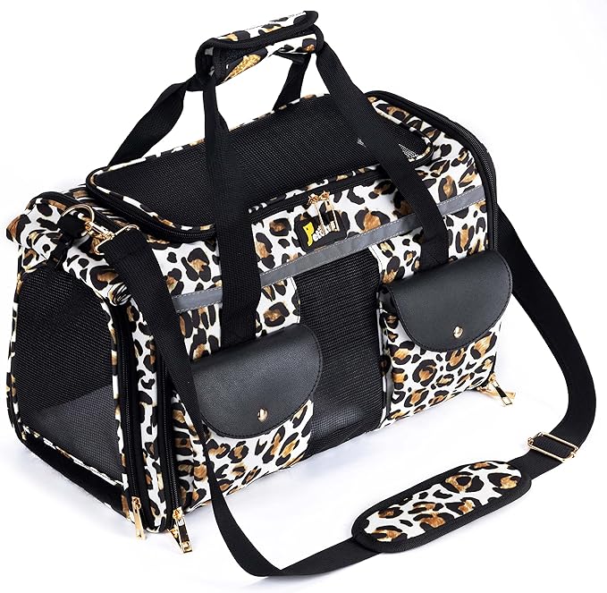 Petotw Pet Carrier for Small Dogs and Cats - Soft-Sided Travel Kennel, Portable Foldable Bag (Large)