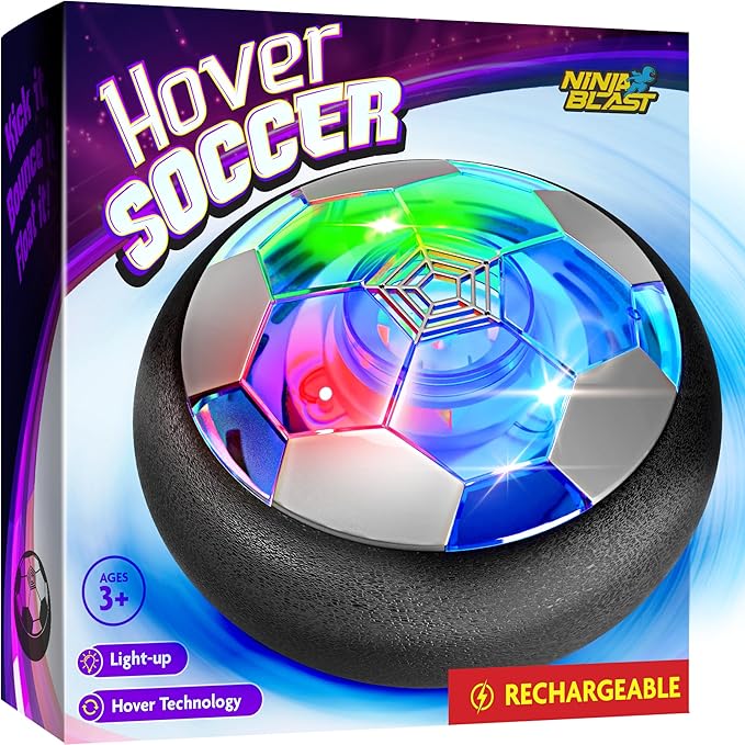 Ninja Blast Hover Soccer Light-Up Ball, Birthday Gift for Boys, Indoor Toy Games, Kids Gifts for Age 5, 6, 7, 8, 9, 10, 1...