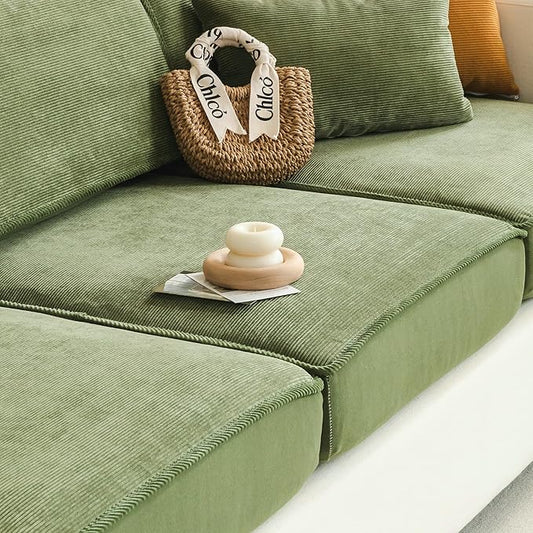 BSTMAI Sofa Slipcovers Stretch Couch Cushion Cover 1pc Corduroy Furniture Protector with Elastic Suitable for Armchair, Lo...
