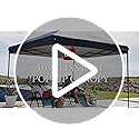 Best Choice Products 10x10ft Pop Up Canopy Tent, Outdoor Shade, 1 Person 1 Minute Set Up, Carry Case, 4 Weight Bags - Black