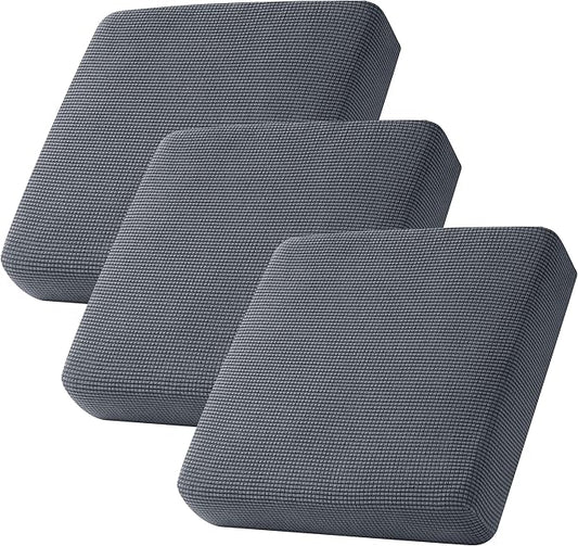 CHUN YI 3Piece Stretch Couch Cushion Covers, Sofa Seat Slipcovers for Pets, Suitable for Armchair Loveseat Sofa with Spand...