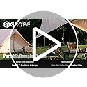 Grope Portable Camping Table with Aluminum Table Top, Folding Beach Table Easy to Carry, Prefect for Outdoor, Picnic, BBQ,...