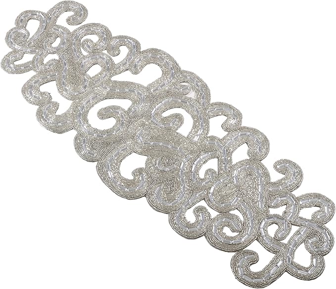 Beaded Design Table Runner