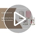 Onaboviva Essential Oil Diffuser - 2.4MHz Ultrasonic Ceramic Diffuser for Home, 110ml, 1/2/3H Mist Timer, Silent (≤25dB), ...