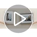 Hongkee 5x7 Picture Frame Set of 4, Made of Real Glass and Distressed White Wooden Frame, 5 by 7 Photo for Wall or Tableto...