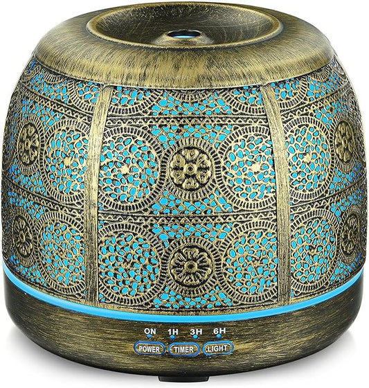 ARVIDSSON Essential Oil Diffuser, 500ml Aromatherapy Diffuser for Home, Ultrasonic Diffusers for Essential Oils, Metal Oil...