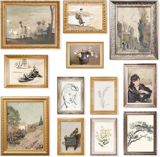 97 Decor Vintage Posters for Room Aesthetic - Vintage Art Prints for Wall Decor, Neutral Gallery Wall Art Lanscape Picture...