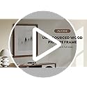 11x14 Picture Frame, USA-Sourced Natural Walnut Wood Photo Frame with Tempered Glass, Handcrafted Rounded Corner 11 x 14 W...