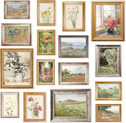 97 Decor Vintage Floral Wall Art - 16 Flower Pictures, Spring Flower Posters, Antique Floral Prints, Nature Wildflower Gal...
