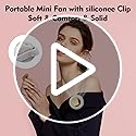 Portable Silent Mini Bladeless Electric Fan,Small fan Clip on for Shirt & Waist,2026 New Mini Bladeless Fan Clip On,Adjust...