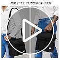 MIER Insulated Lunch Box Dual Compartment Lunch Bag Leakproof Cooler for Men Women Adult Work, Black, Medium (Upgraded Ext...