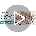 Vtopmart 44 PCS Clear Plastic Drawer Organizers Set, 4-Size Versatile Bathroom and Vanity Organizer Trays, Non-Slip Storag...