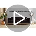 Fuloon Faux Leather Couch Cushion Slipcover, Waterproof Stretch Covers for Sofa, RV Chair Seat Cover, Individual Loveseat ...