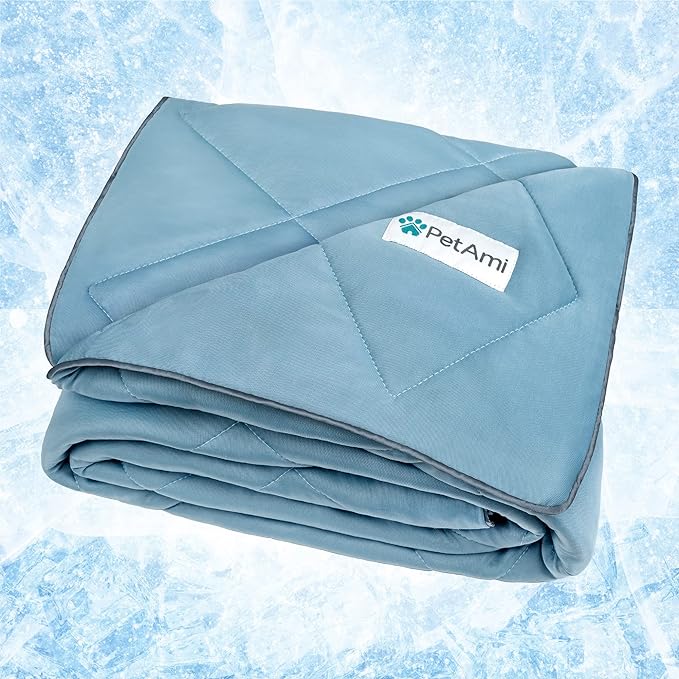 PetAmi Premium Cooling Dog Blanket | Lightweight Fluffy Pet Throw Blanket Bed Cover for Dogs, Cat, Puppies | Pet Blanket F...