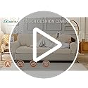 Jialudora Couch Cushion Covers Sectional Couch Covers Stretch Washable Soft Seat Cushion Covers Furniture Protector Sofa S...