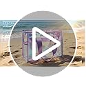 Gryvol 2-Piece 26L Iridescent Beach Bags for Women,Purple Beach Tote Bag & Pink Clear Tote Bag, Large Waterproof Beach Bag...
