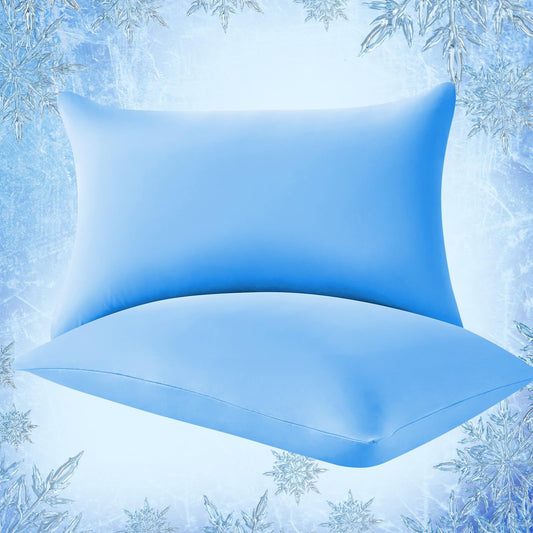 Ice-silk Cooling Pillowcase Polyester-spandex Blend