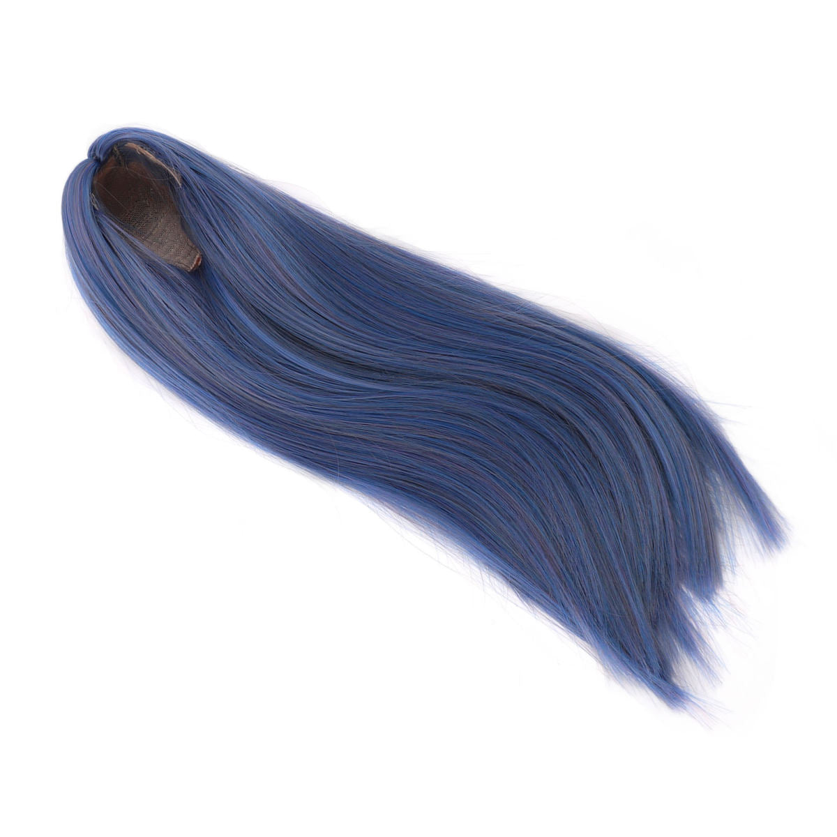 1/4 Doll Wig For 7 To 8in Doll Soft High Temperature Silk DIY Styling Ball Jointed Doll Long Straight Wig For Collection Blue