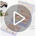 QBestry Girls Jewelry Box Earring Holder Organizer for Girls Jewelry Organizer Box Stud Earrings Organizer for Girls Women...