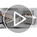 Bidtakay Large Fabric Baskets with Handles [3-Pack] Collapsible Storage Basket for Shelves 15 X 11 X 9.5 inches Canvas Bin...