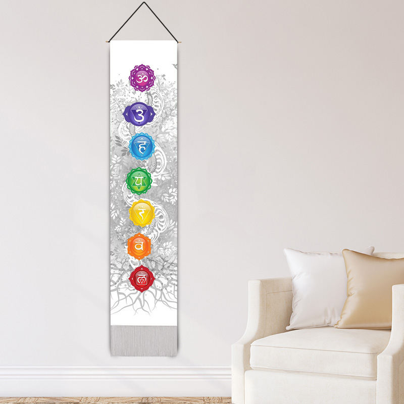 Wall-hanging Yoga Series Decorative Fabric Tapestry Bohemian-style Tasseled Wall Hanging