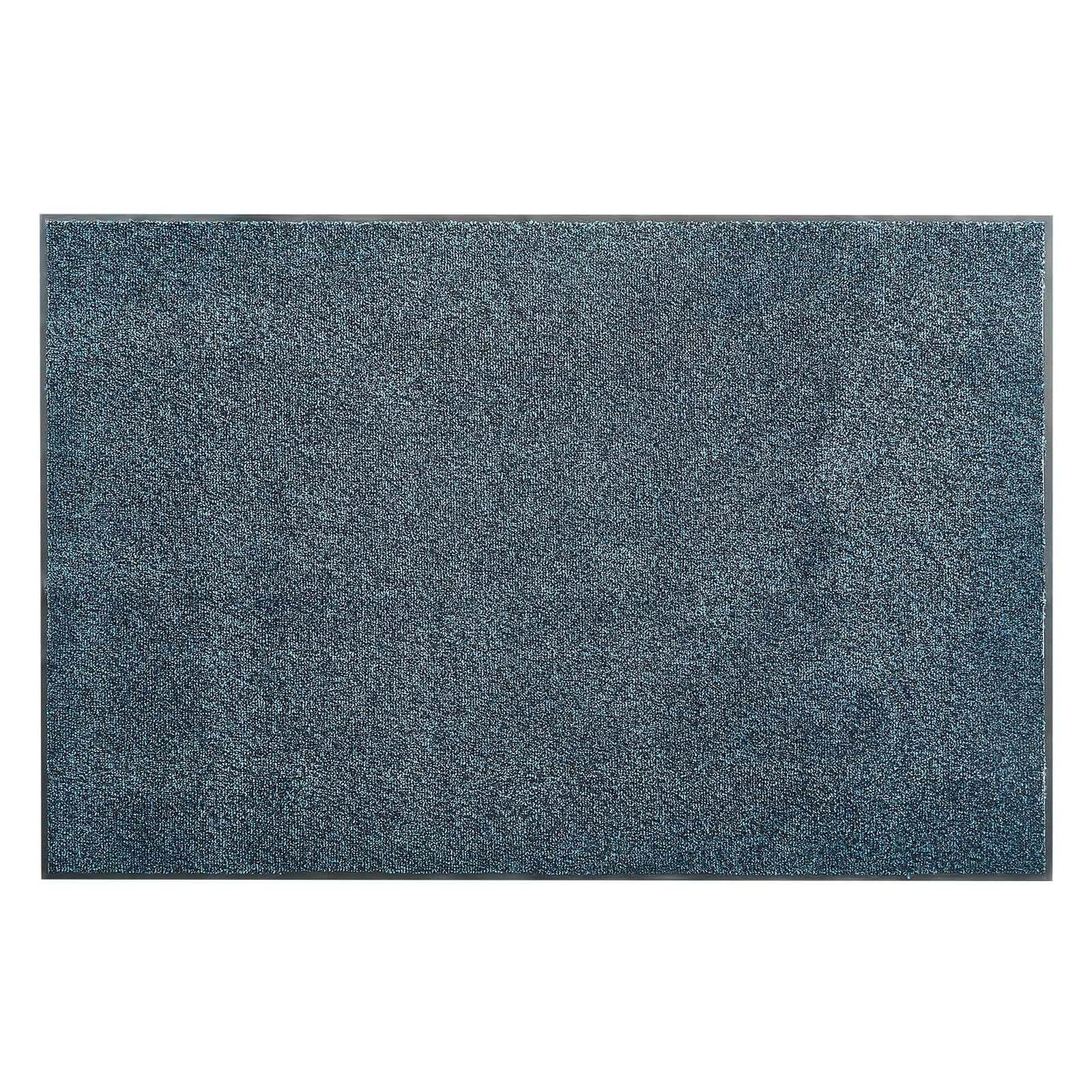 Front Door Mat, 1829 X 1219 Mm Commercial Floor Mat For Indoor And Outdoor, Industrial Entrance Carpet With PVC Backing, Heavy Duty Washable Entry Rug For Hallway, Balcony, Garage, Slate Blue