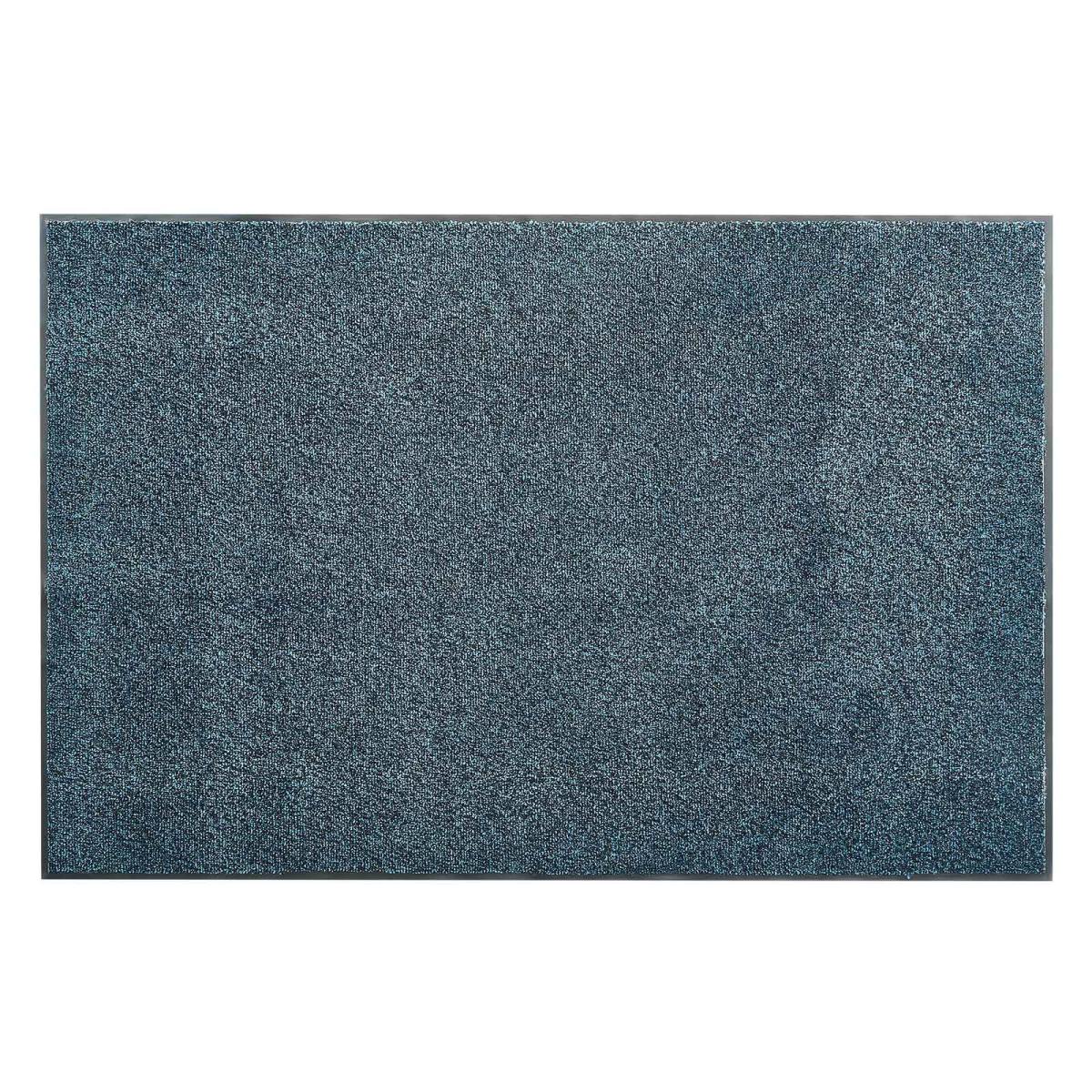 Front Door Mat, 1829 X 1219 Mm Commercial Floor Mat For Indoor And Outdoor, Industrial Entrance Carpet With PVC Backing, Heavy Duty Washable Entry Rug For Hallway, Balcony, Garage, Slate Blue