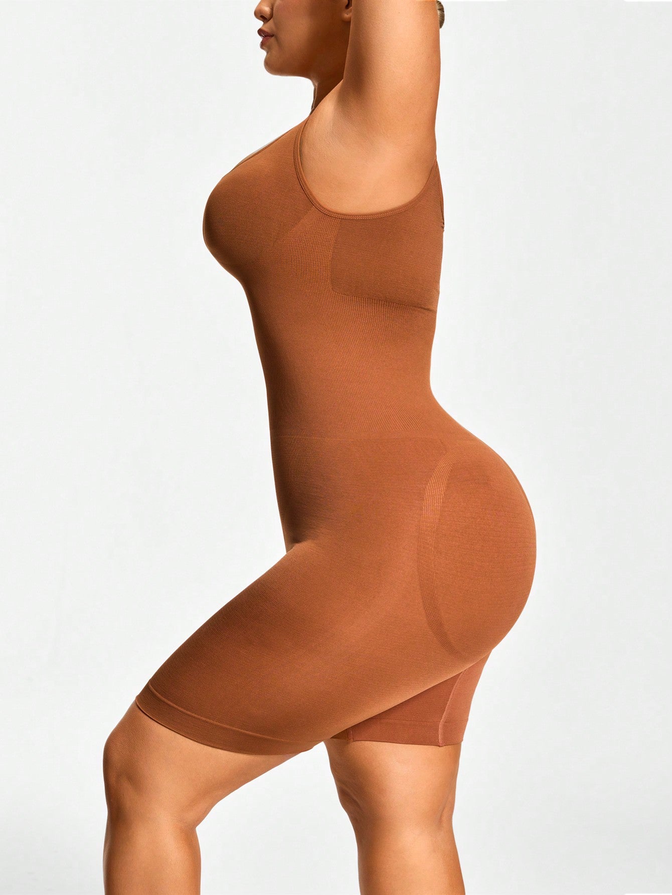 Full Body Shaper Bodysuit For Women - Seamless Tummy Control & Butt Lift Mid-Thigh Shapewear