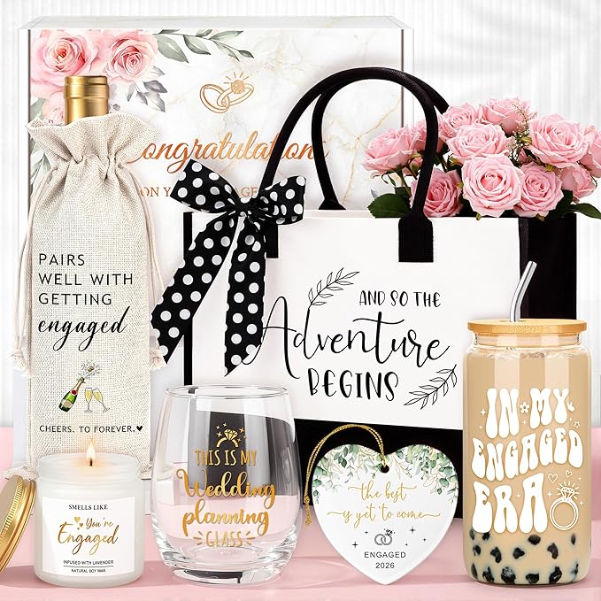 Engagement Gifts for Women Couples Bride to Be Gifts for Newly Engaged Couple Personalized Fiance Future Mrs Gift Ideas Un...