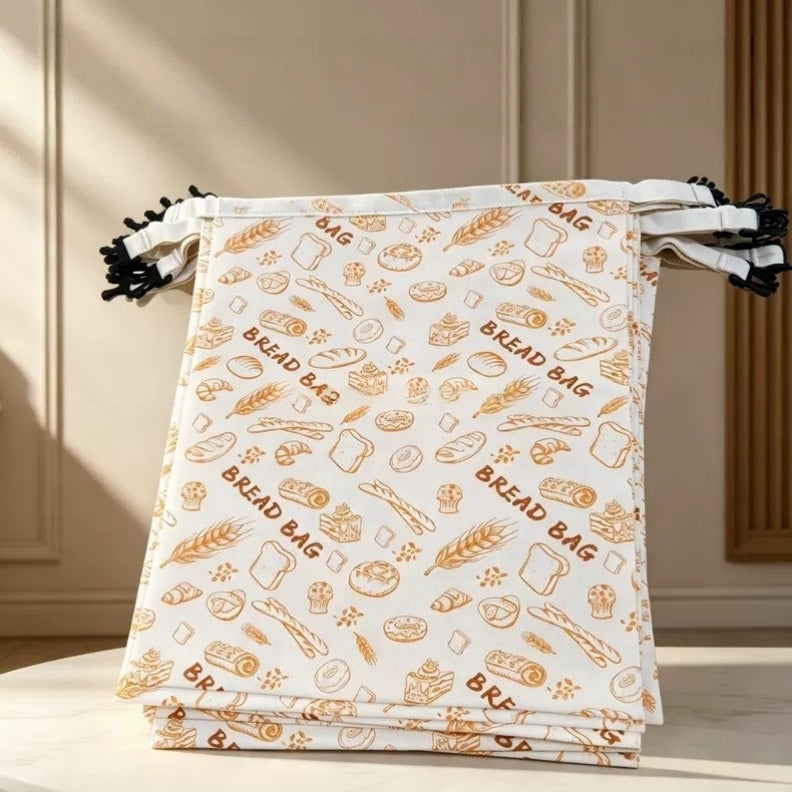 Beeswax Food-grade Bread Storage Bag With A Handle