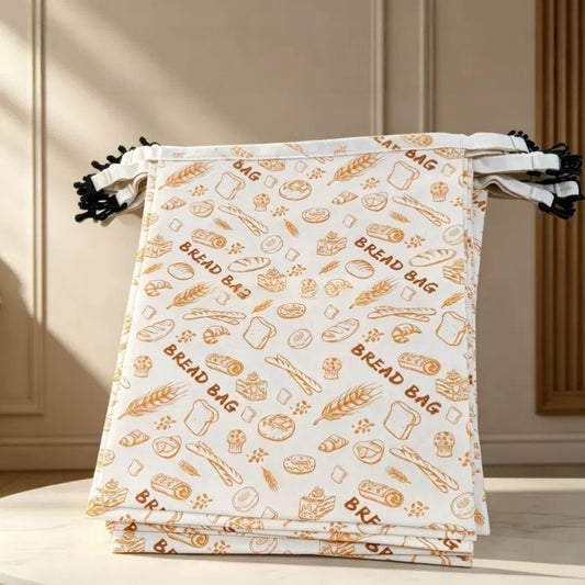 Beeswax Food-grade Bread Storage Bag With A Handle