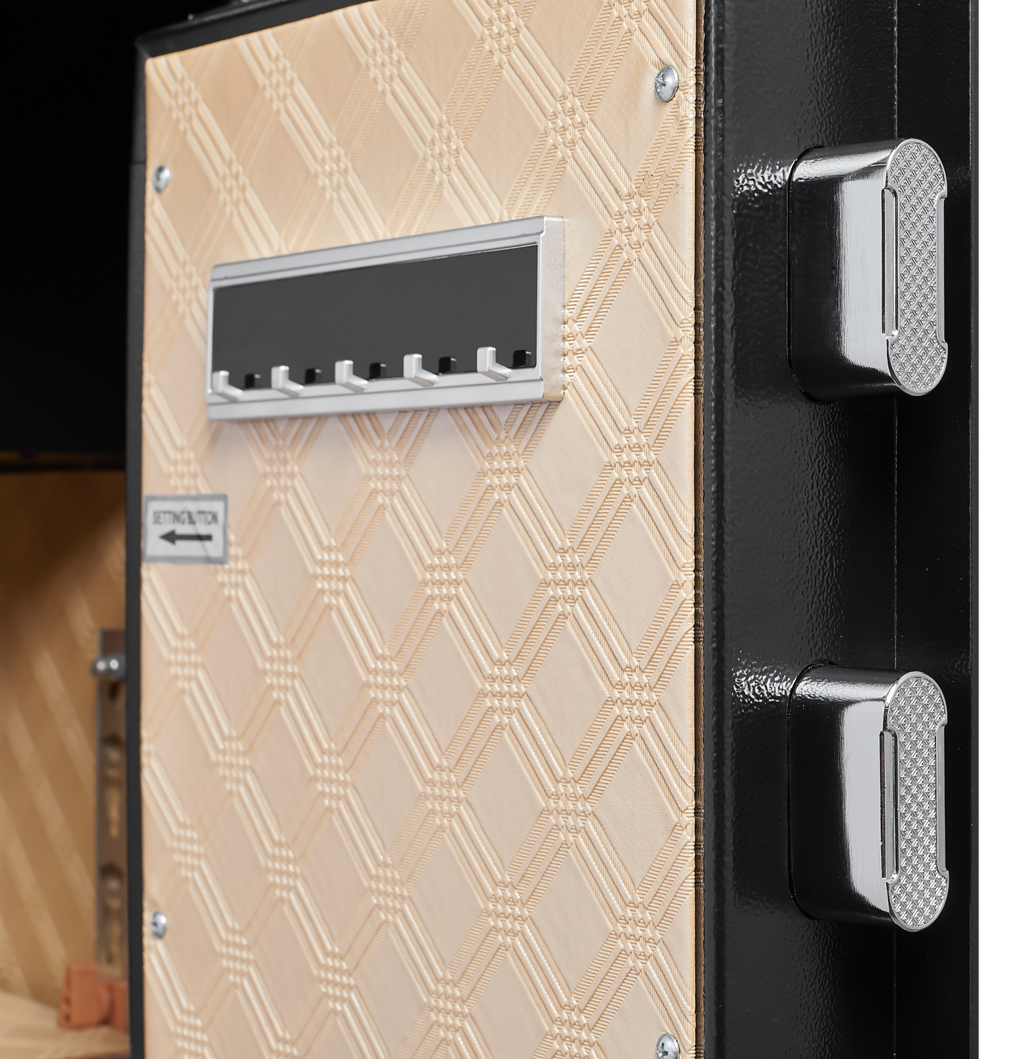 Security Electronic Steel Home Safe, Anti-Theft Digital Security Lock Box With Smart Alert System, Removable Shelf, Mute Function, Personal Document Safes For Money Jewelry