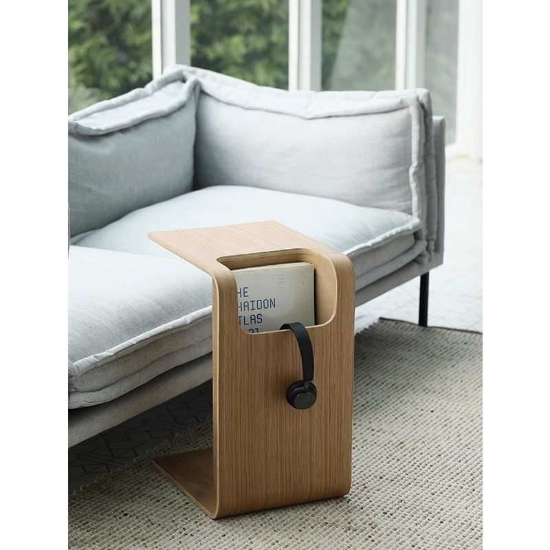Nordic-style Solid Wood Designer Storage Side Table